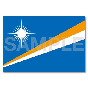 世界の国旗ポストカード ＜オセアニア＞ マーシャル諸島共和国 Flags of the world POST CARD ＜Oceania＞ Republic of the Marshall Islands