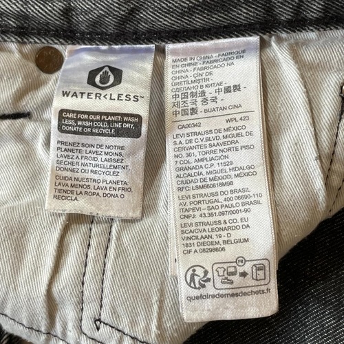 【W31 L32】 levi's ブラック リーバイス 501 ビックE 詳細写真12
