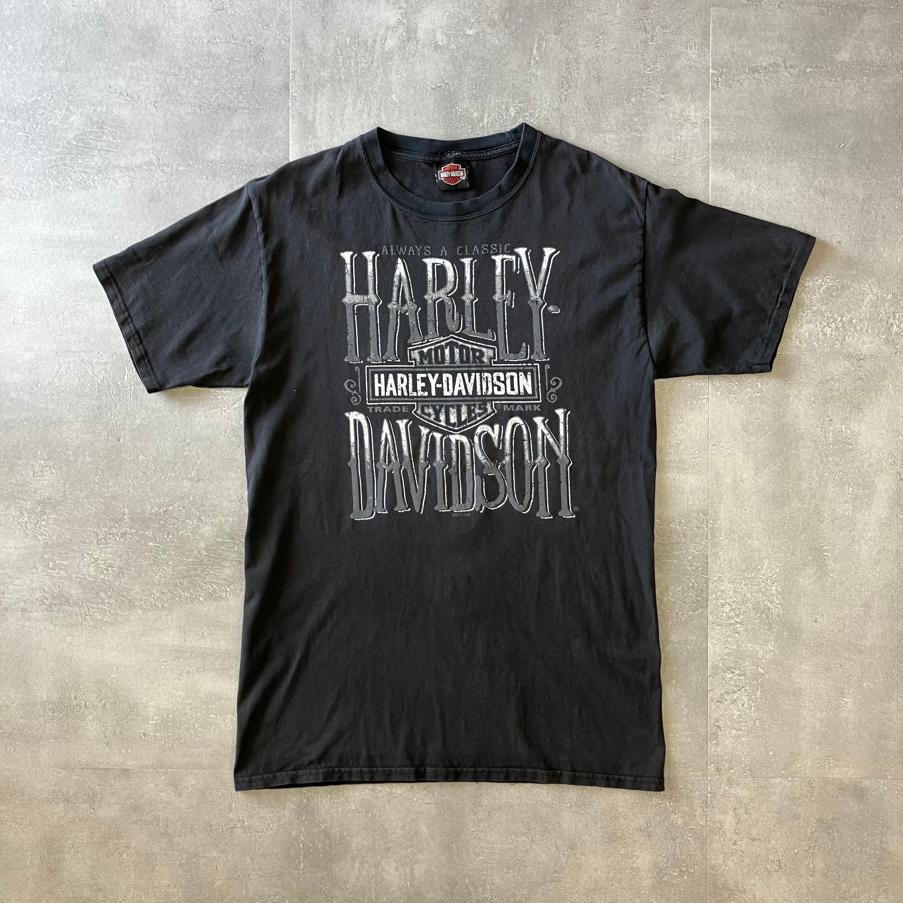 Harley-Davidson 00s 両面プリントTee ブラック M No.2217