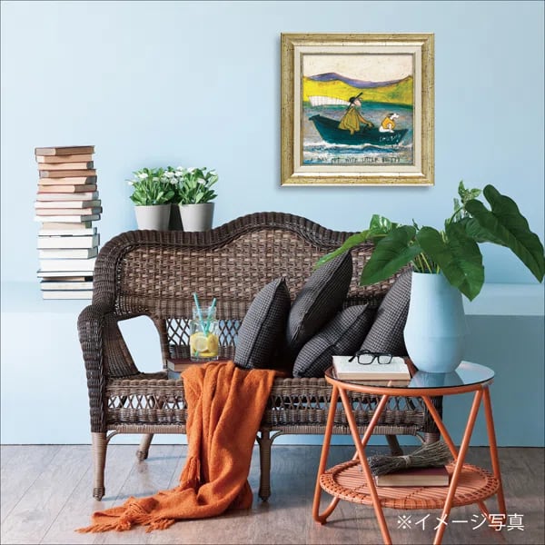 サムトフト「リトルベティ号と出発！」Ｍサイズ ゲル加工アート アートフレーム 絵画 インテリア