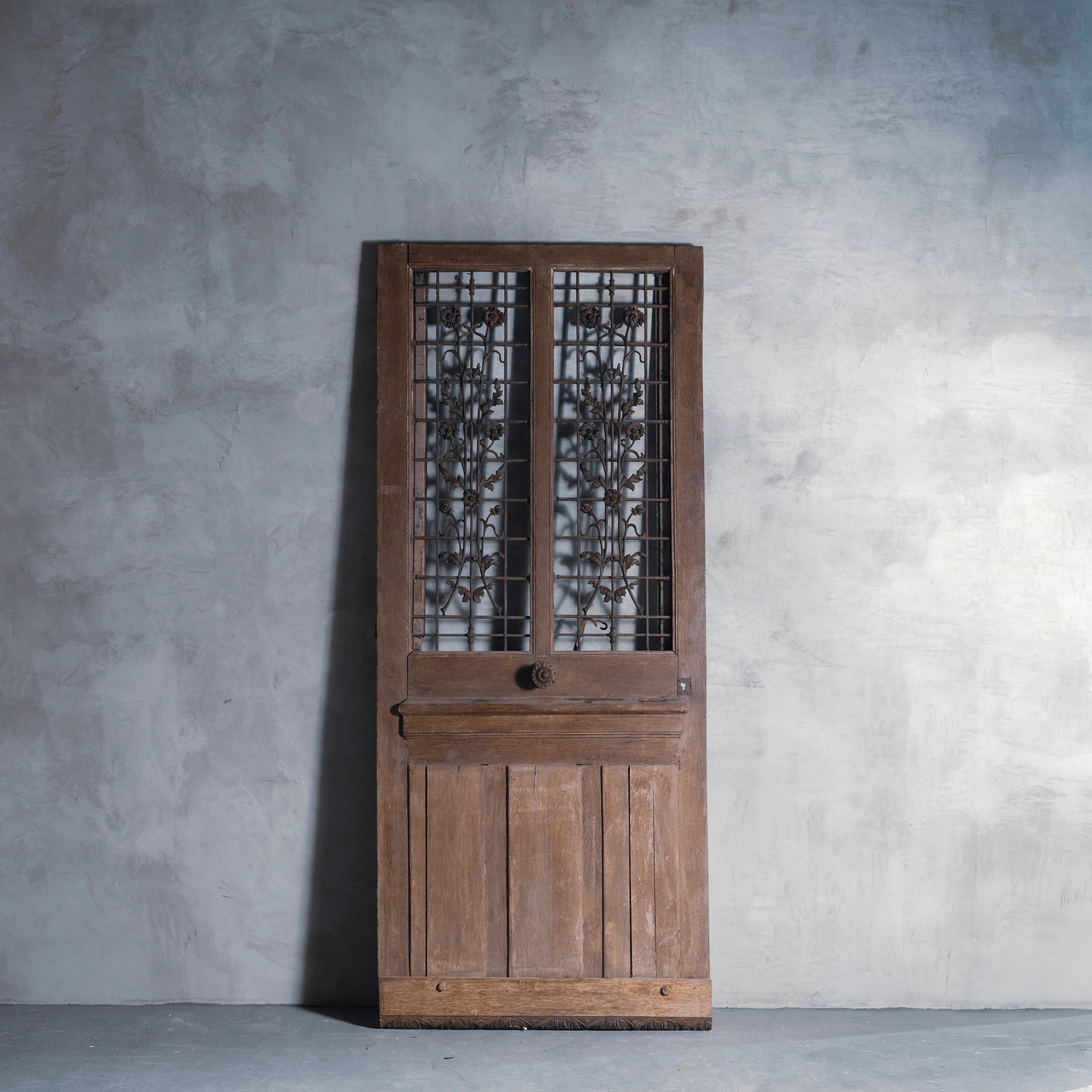 ドア/フレンチドア/アンティーク/アイアンドア/アイアングリルドア/オーク/フランス製ドア/建具/新居/新店舗