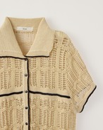 DU260500 Summer Mesh Knit Line Cardigan
