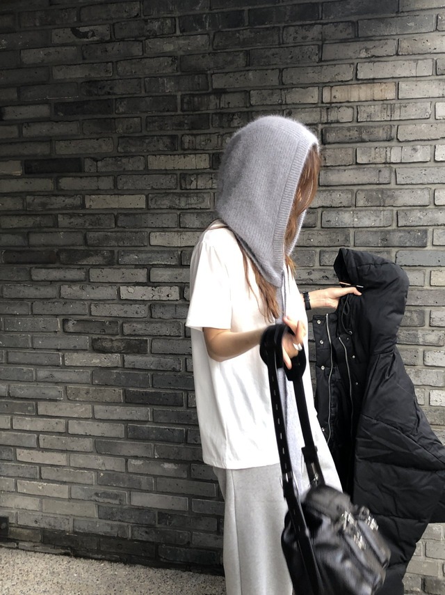 (verveine) claire raccoon balaclava / 3color