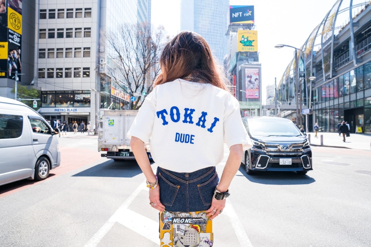 W.J.P JAPAN DUDE シシュウ SS TEE -TOKAI- | white.japan.project