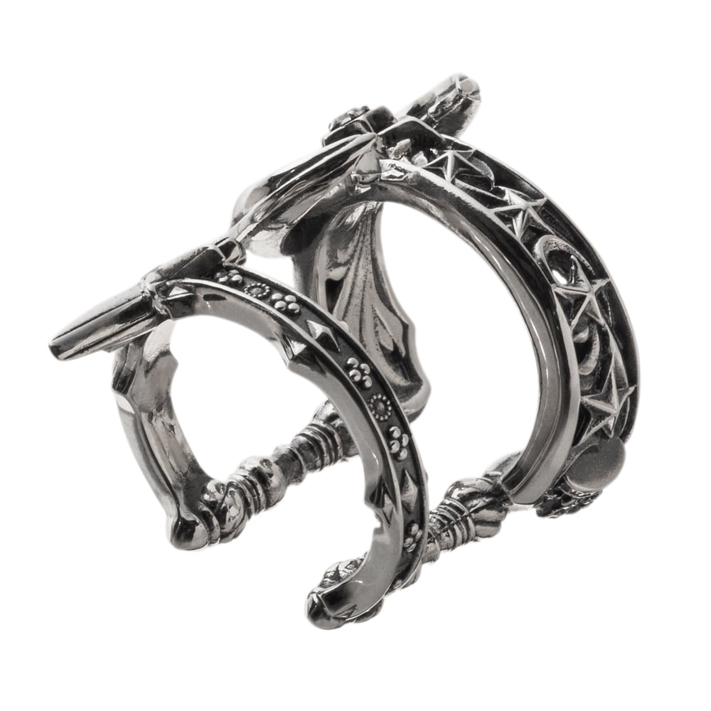 クレセントムーンイヤーカフ 片耳用 Crescent moon ear cuff AKE0116