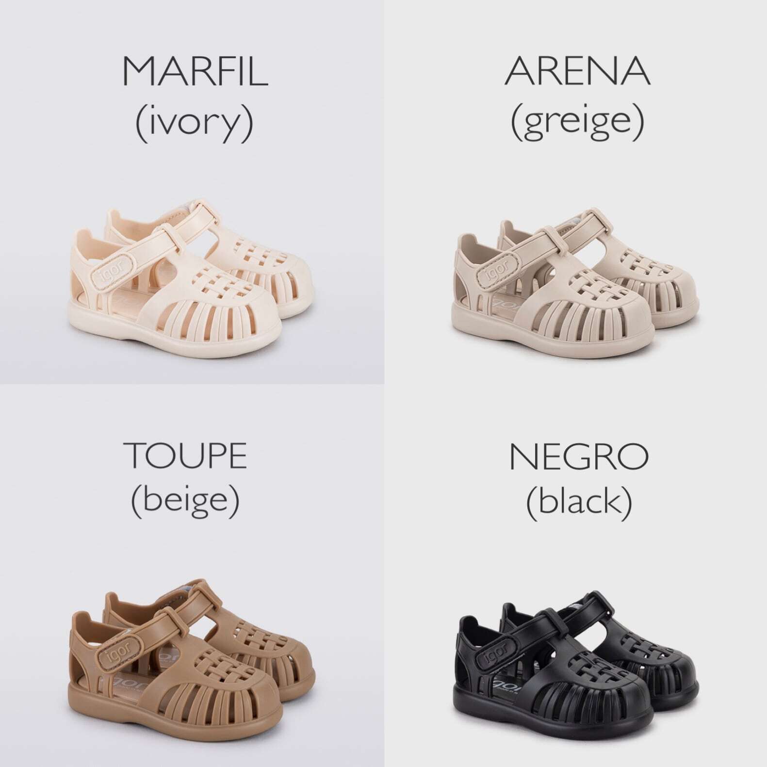 igor TOBBY SOLID サンダル Bisque | 韓国子供服 Bisque -びすく-