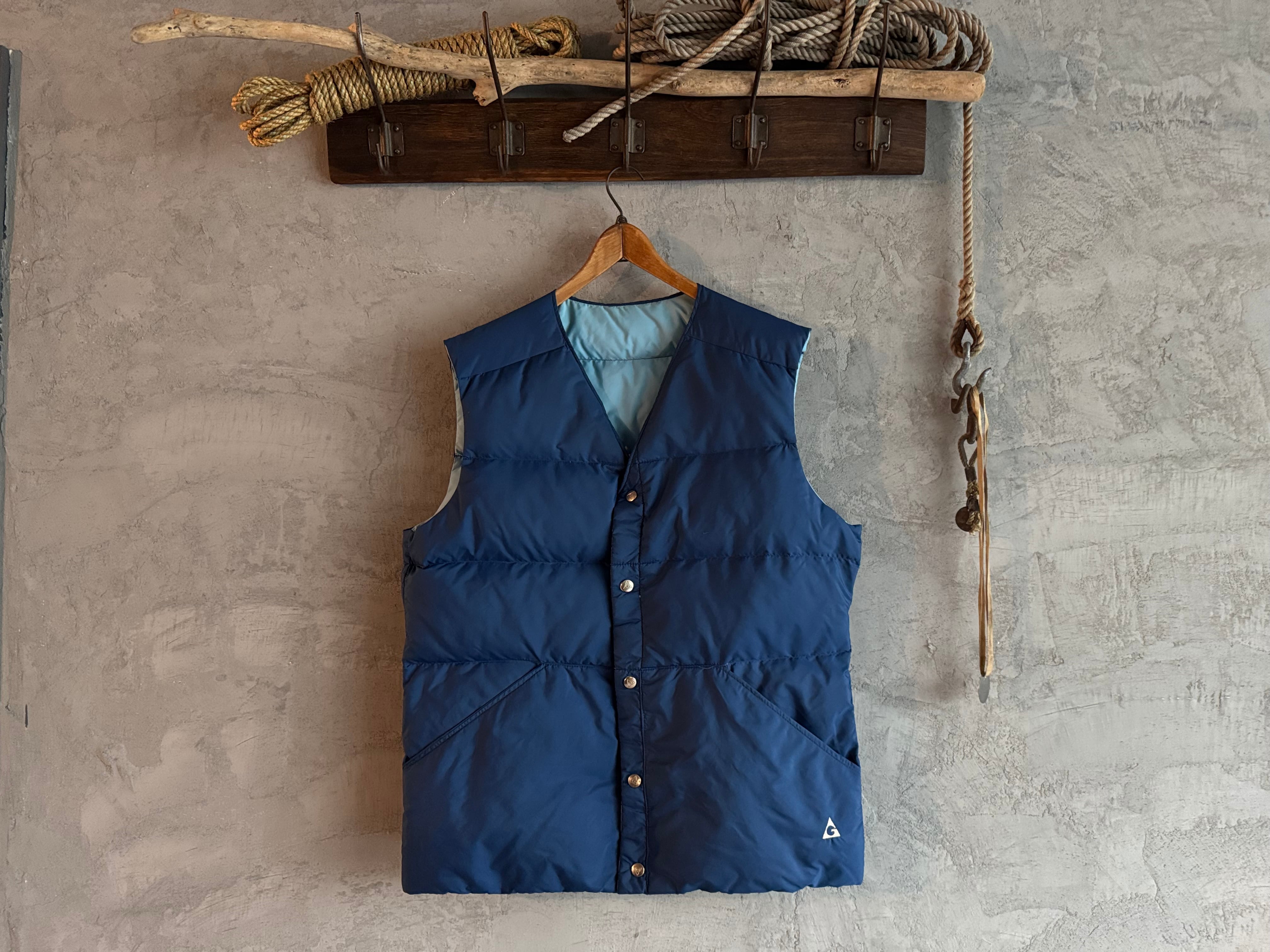 GERRY 80s リバーシブル ノーカラー ダウンベスト | ohal vintage&remake