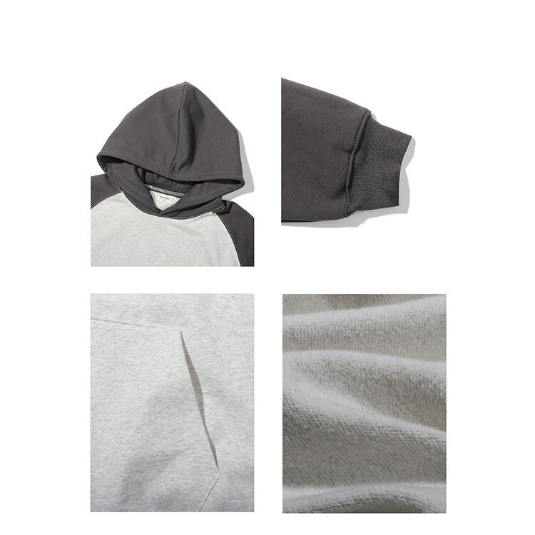★SPLICING CONTRAST COLOR HOODIE　　　20282
