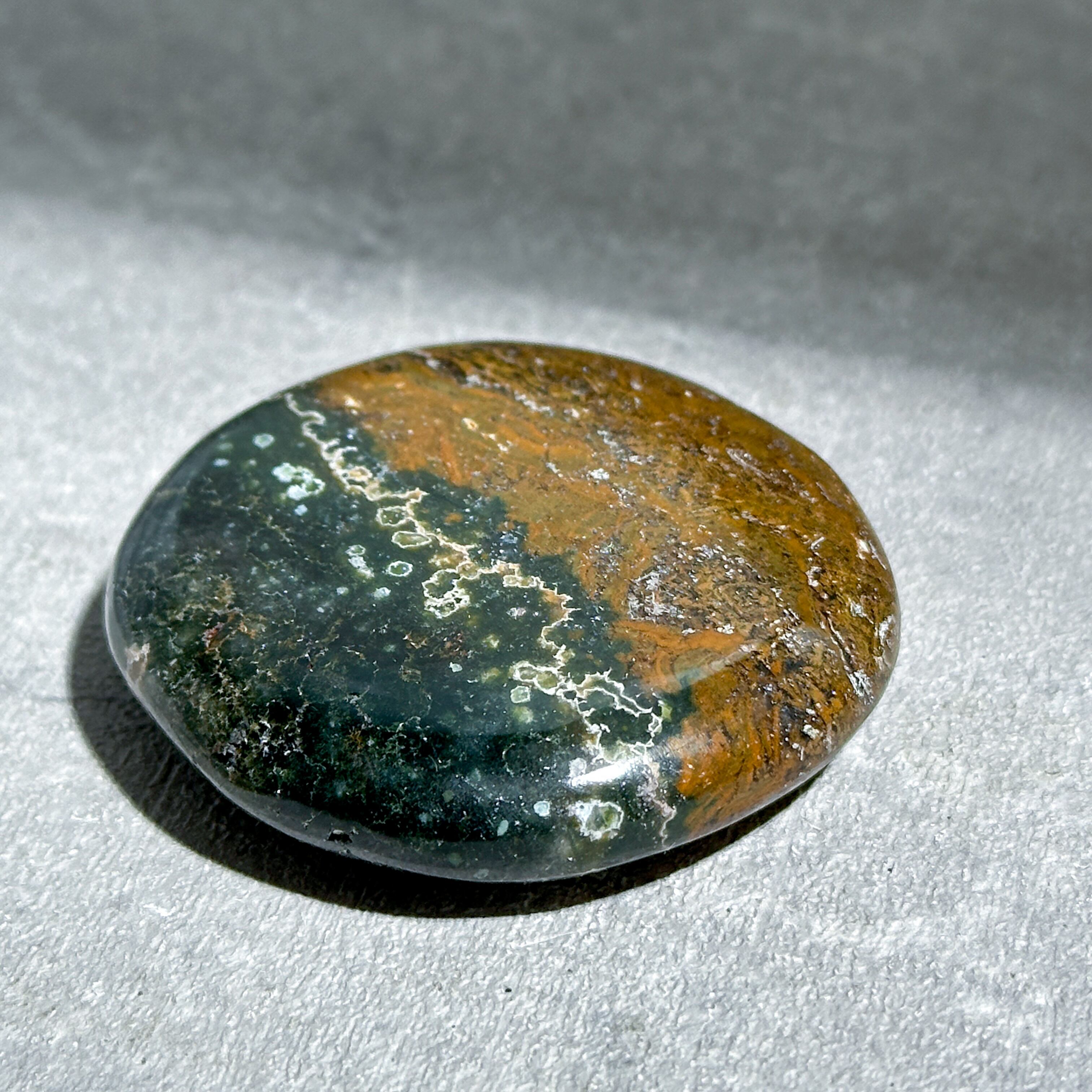 オーシャンジャスパー パームストーン33◇ Ocean Jasper ◇天然石