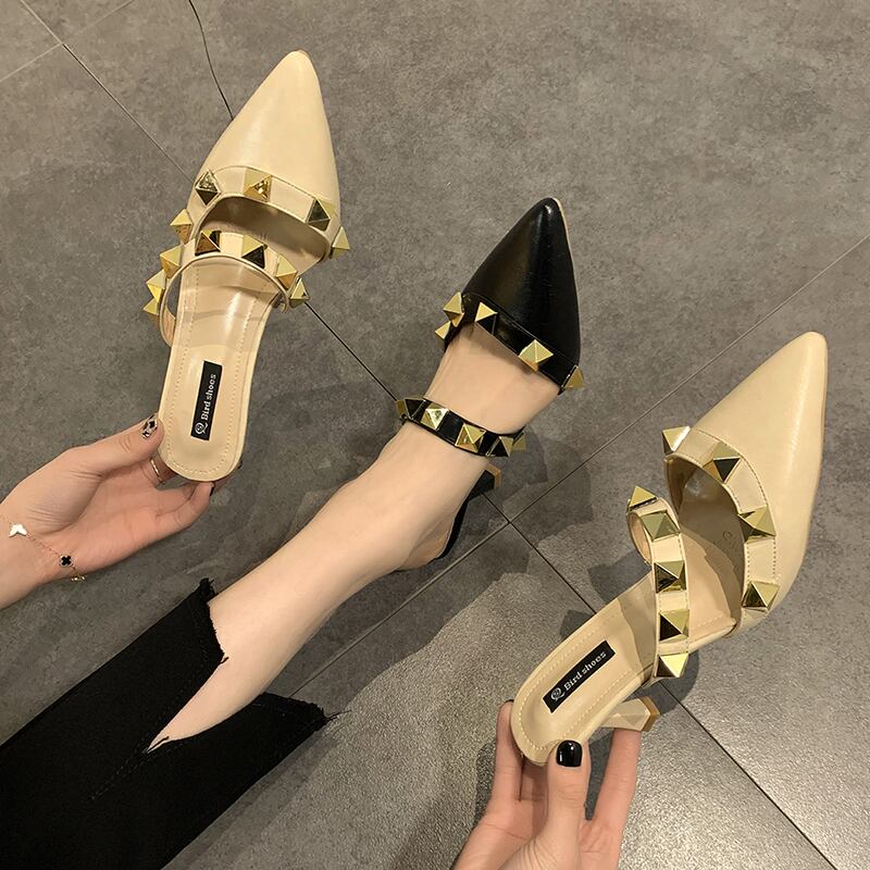 ハイヒールスプリングミュールサマー 靴 シューズ 春物 夏物 部族の婦人靴31987972669