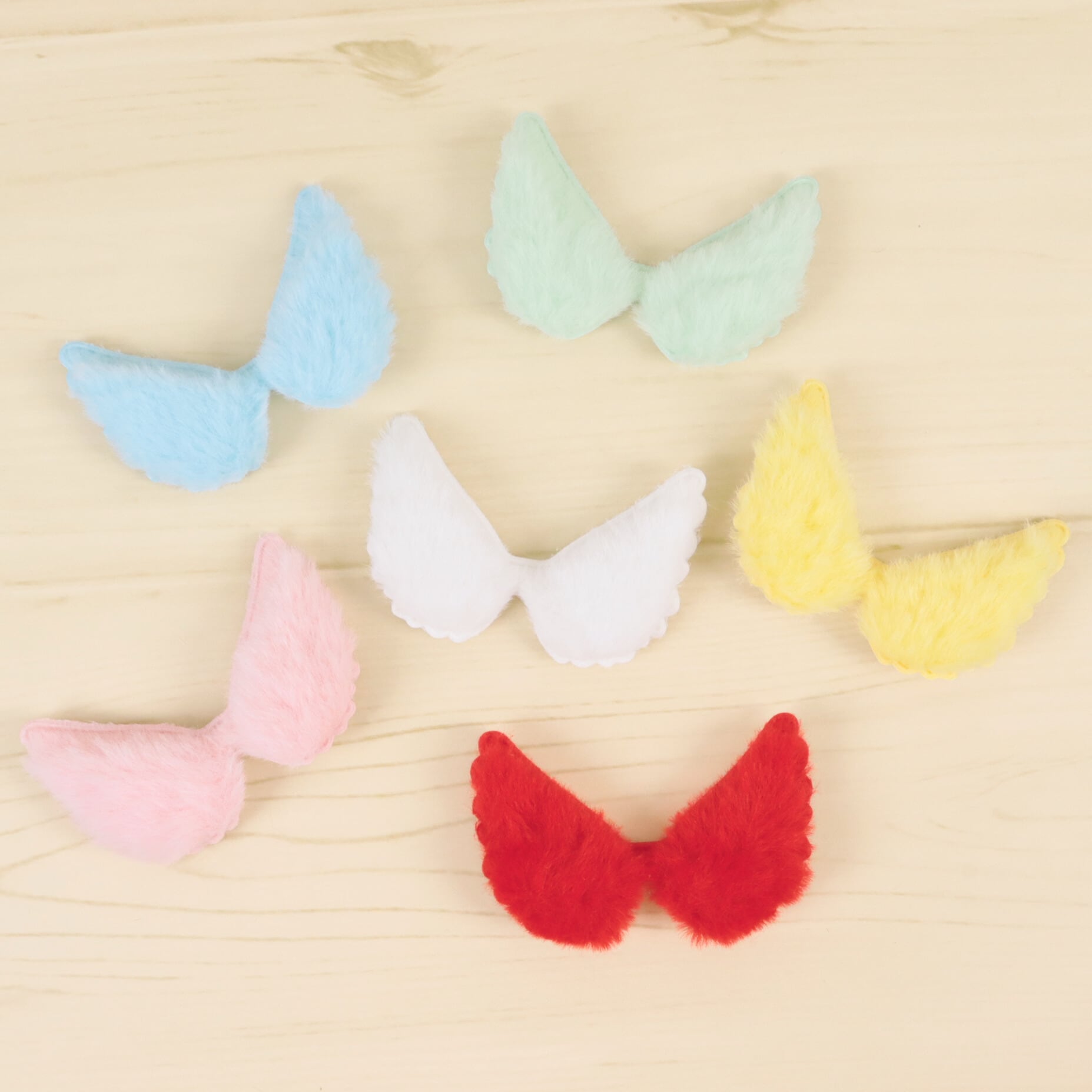 天使の羽 パーツ ファー 02000260 ハンドメイド 装飾 飾り | リボンと