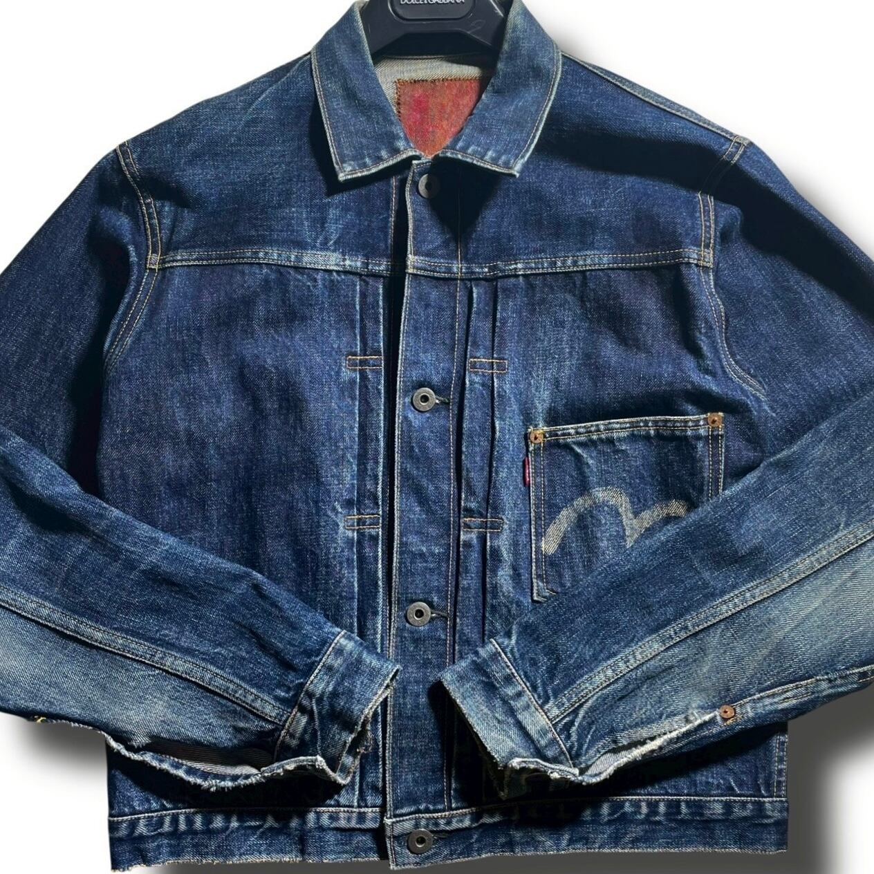 雰囲気抜群 EVISU 1st 大戦モデル カモメ デニムジャケット サイズ38
