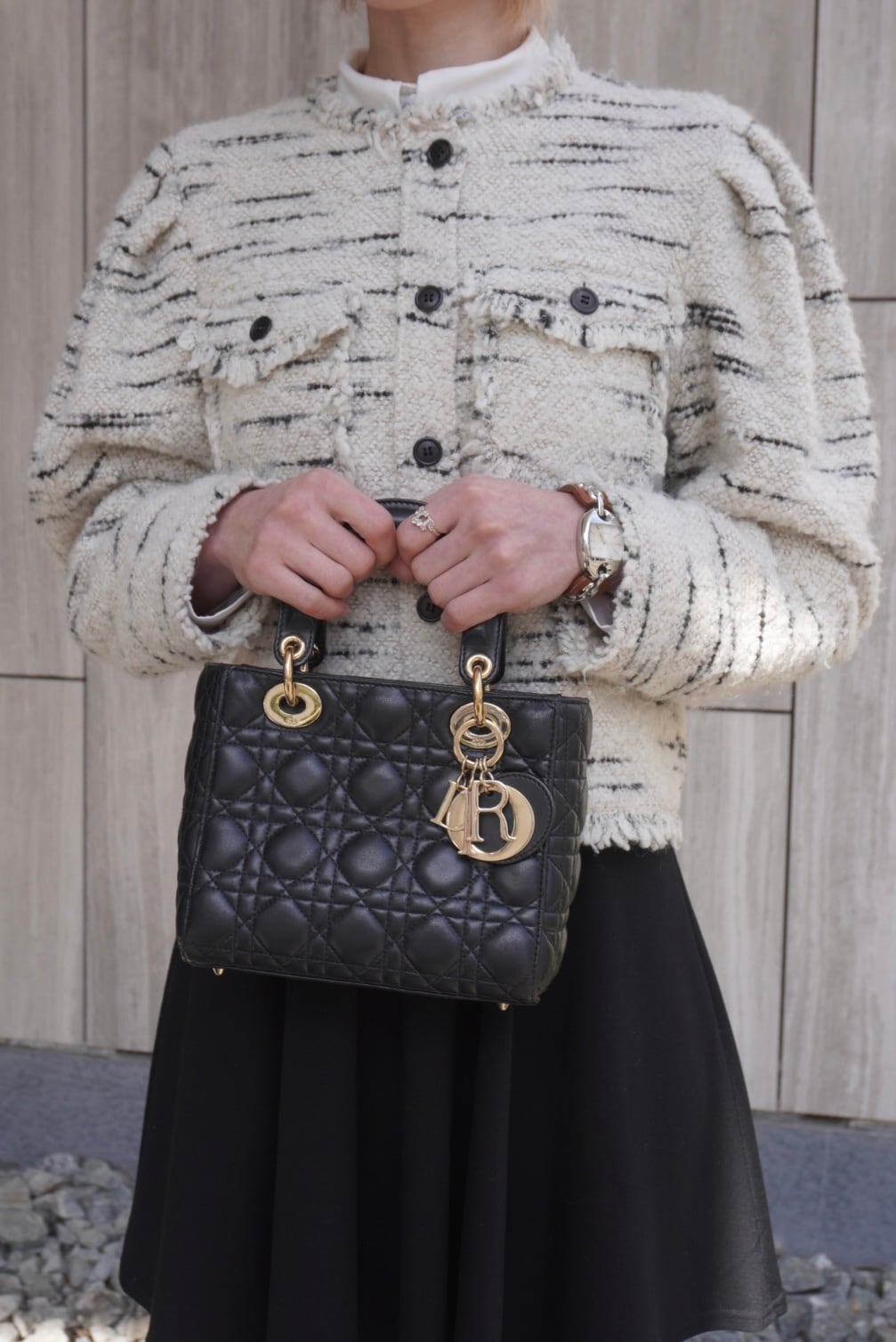 Christian Dior ハンドバッグ パーティーバッグ ヴィンテージ Christian Dior クリスチャン ディオール カナージュ レディディオール