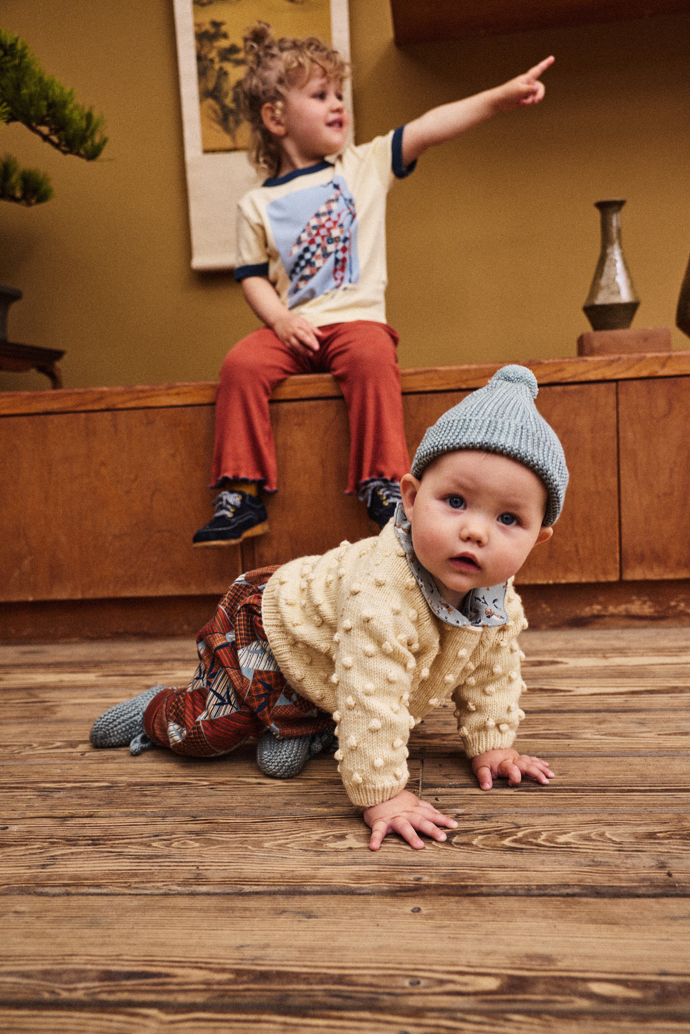 Misha&Puff 26AW 〉 BABY KOJI PANT / ROSE GOLD KYOTO | 世界の子供服