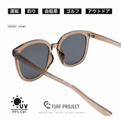 #AIRGRAM / GOLF&CITY サングラス /(形:ビッグシェイプ 色:ブラウン レンズ:グレー) / TPGC-9259-2
