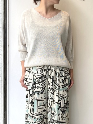 カミファインプルオーバーニット(ベージュ)