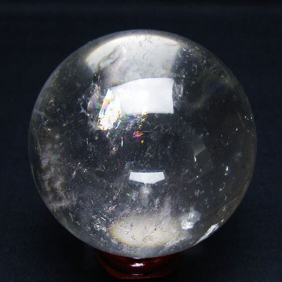 水晶 丸玉 58mm スフィア 置物 水晶玉 一点物 151-9080