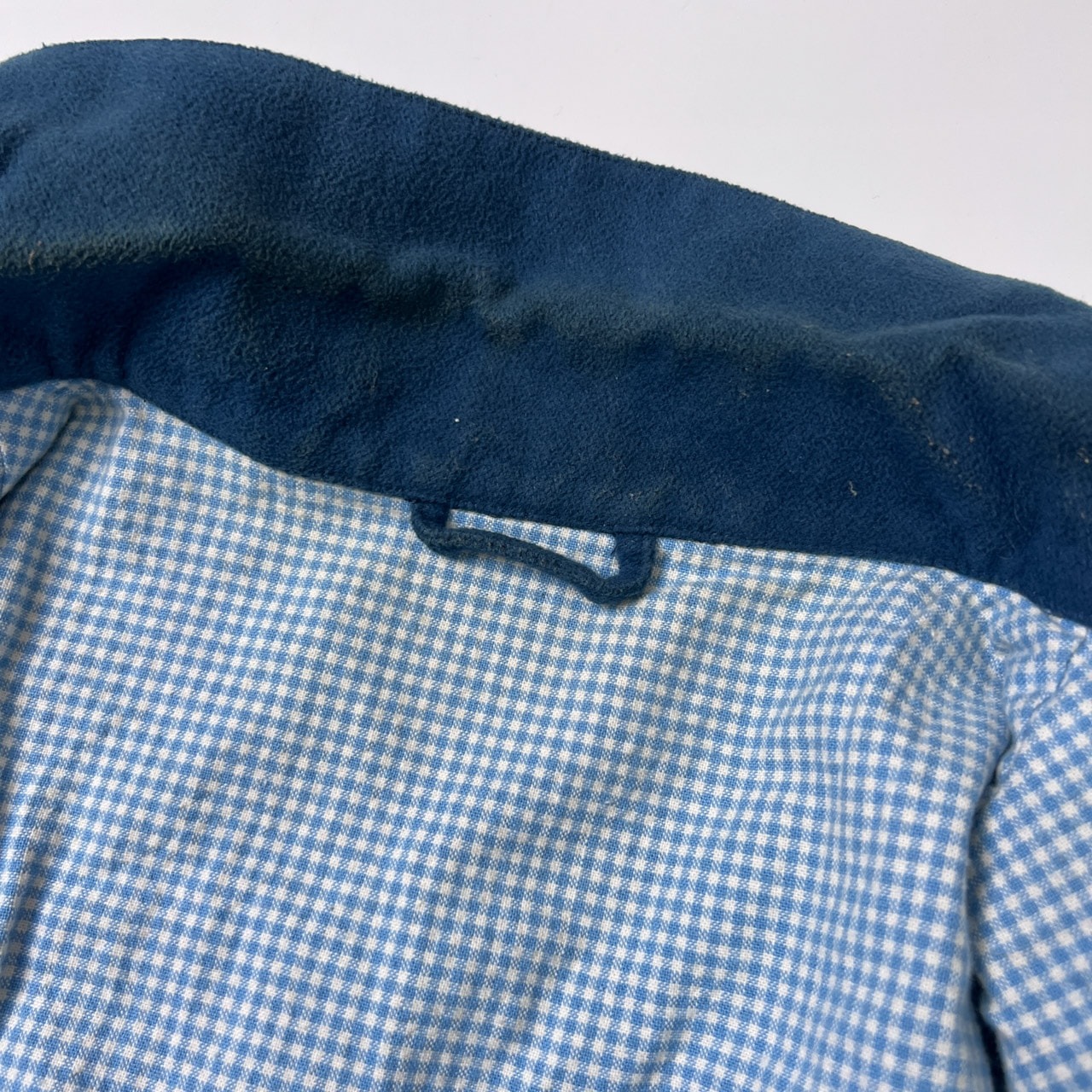Karl Helmut カールヘルム 裏チェック 起毛 ライトジャケット M/ブルー