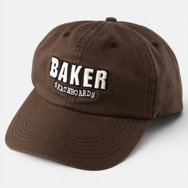 BAKER / CLASSIC LOGO BROWN DAD CAP