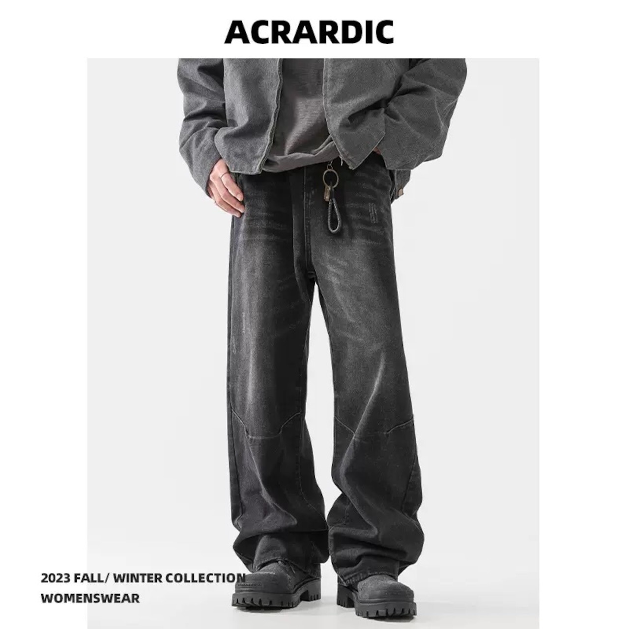 ACRARDIC プレミアムウォッシュストレートジーンズ