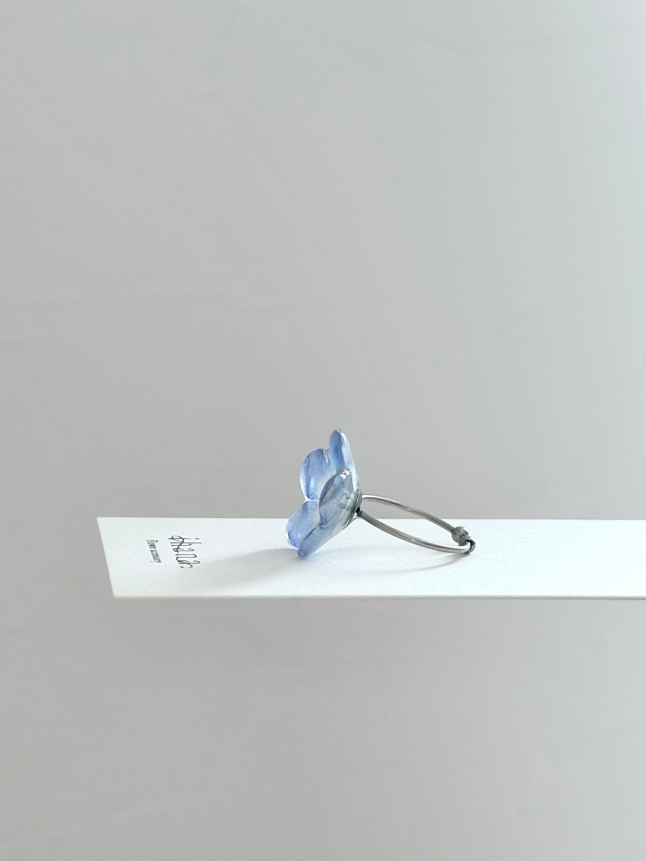 real flower ring「nemophila 」【1点限定】