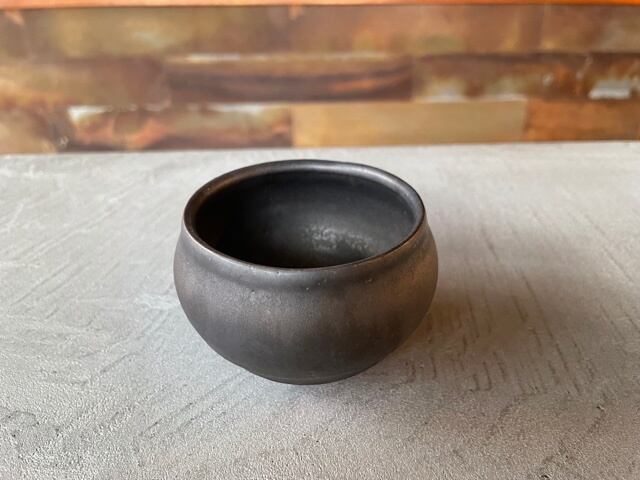 馬場勝文 黒釉丸カップ