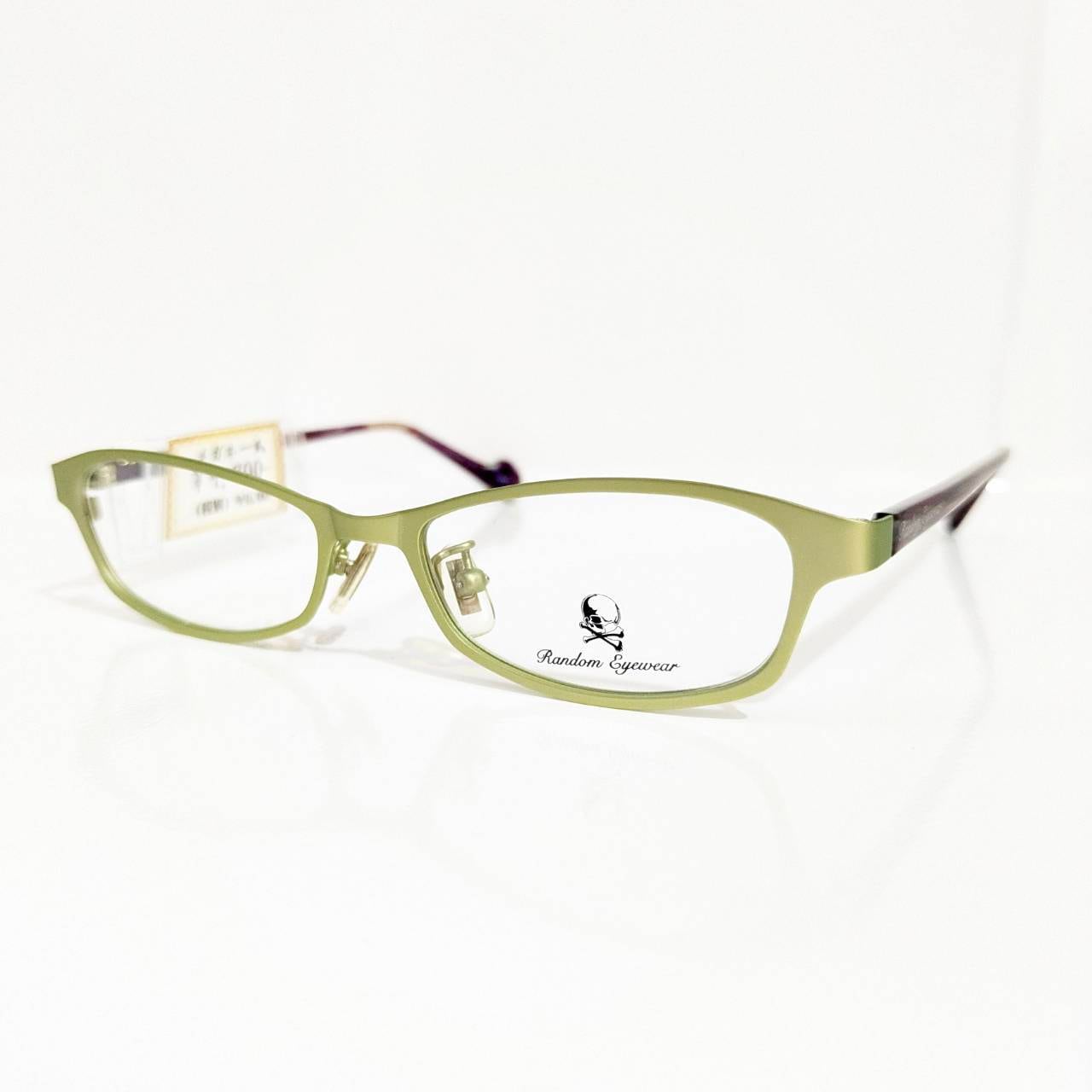 【Randam eyewear】スクエアメタルフレーム グリーン