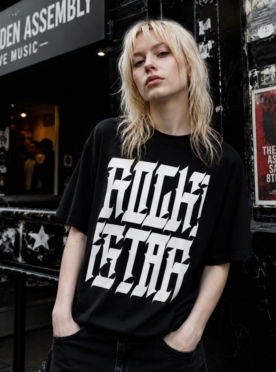 即日発送☆ROCKSTAR☆黒×白 | ZOESTYLES