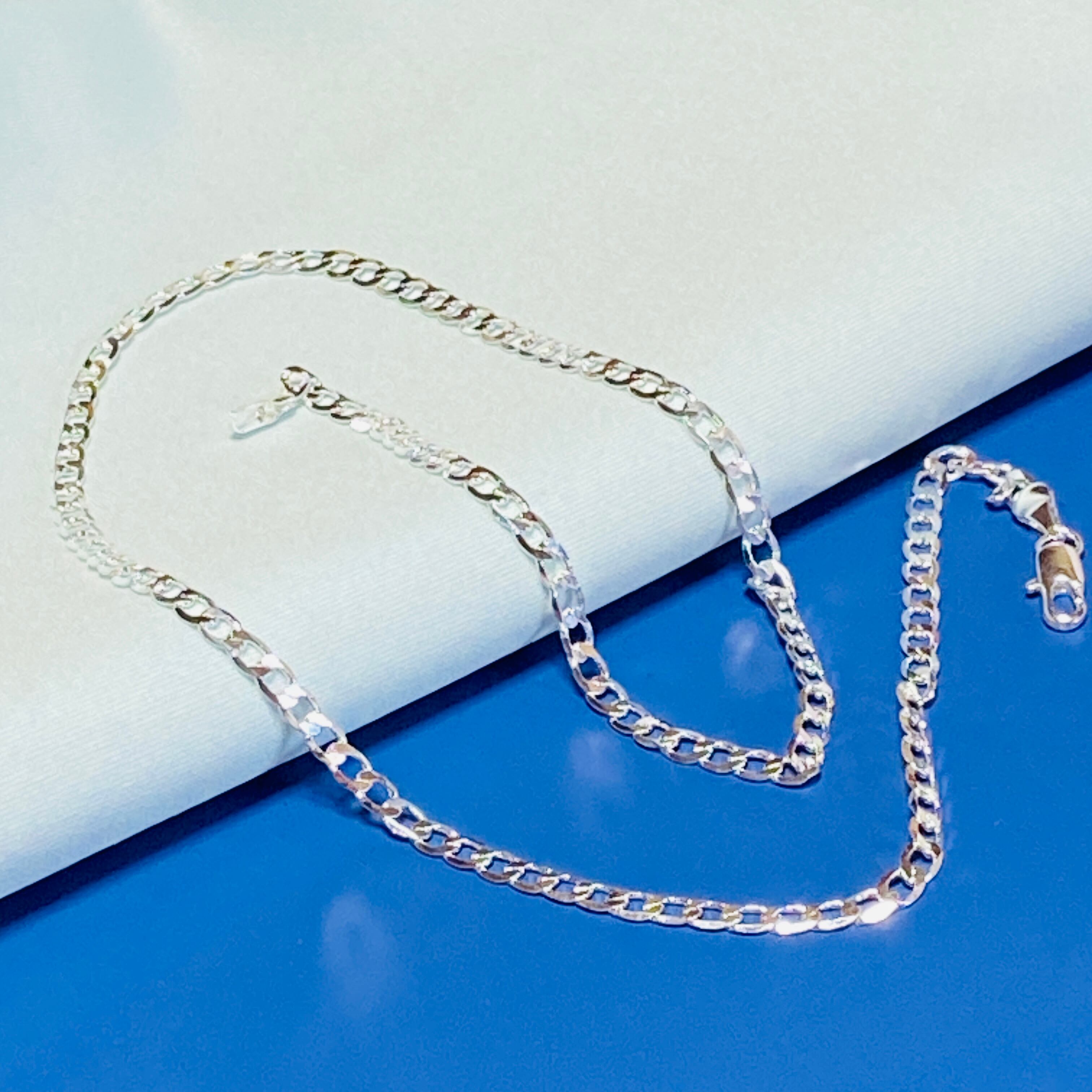 スターリングシルバー 喜平ネックレス4mm50cm 指輪フリーサイズ リングの店 Luna