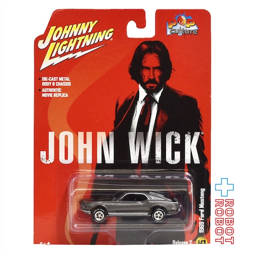 ジョニーライトニング ポップカルチャー ジョン・ウィック 1969 フォード マスタング ダイキャスト ミニカー 未開封
