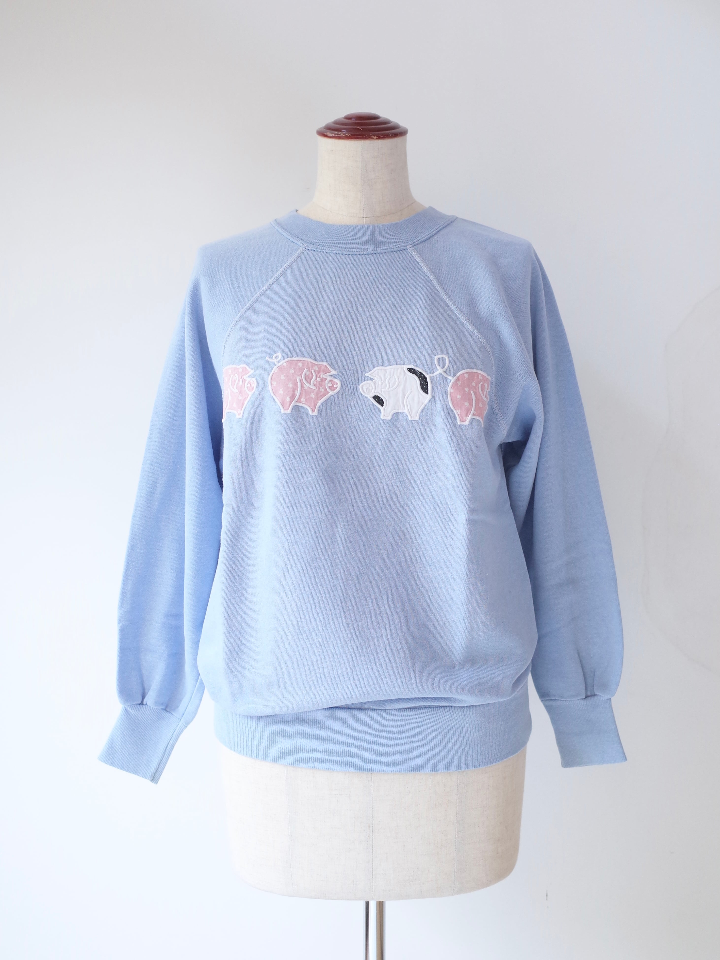 80s Pig appliqué sweat