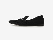pointed-PEARL FLOWER / BLACK & WHITE