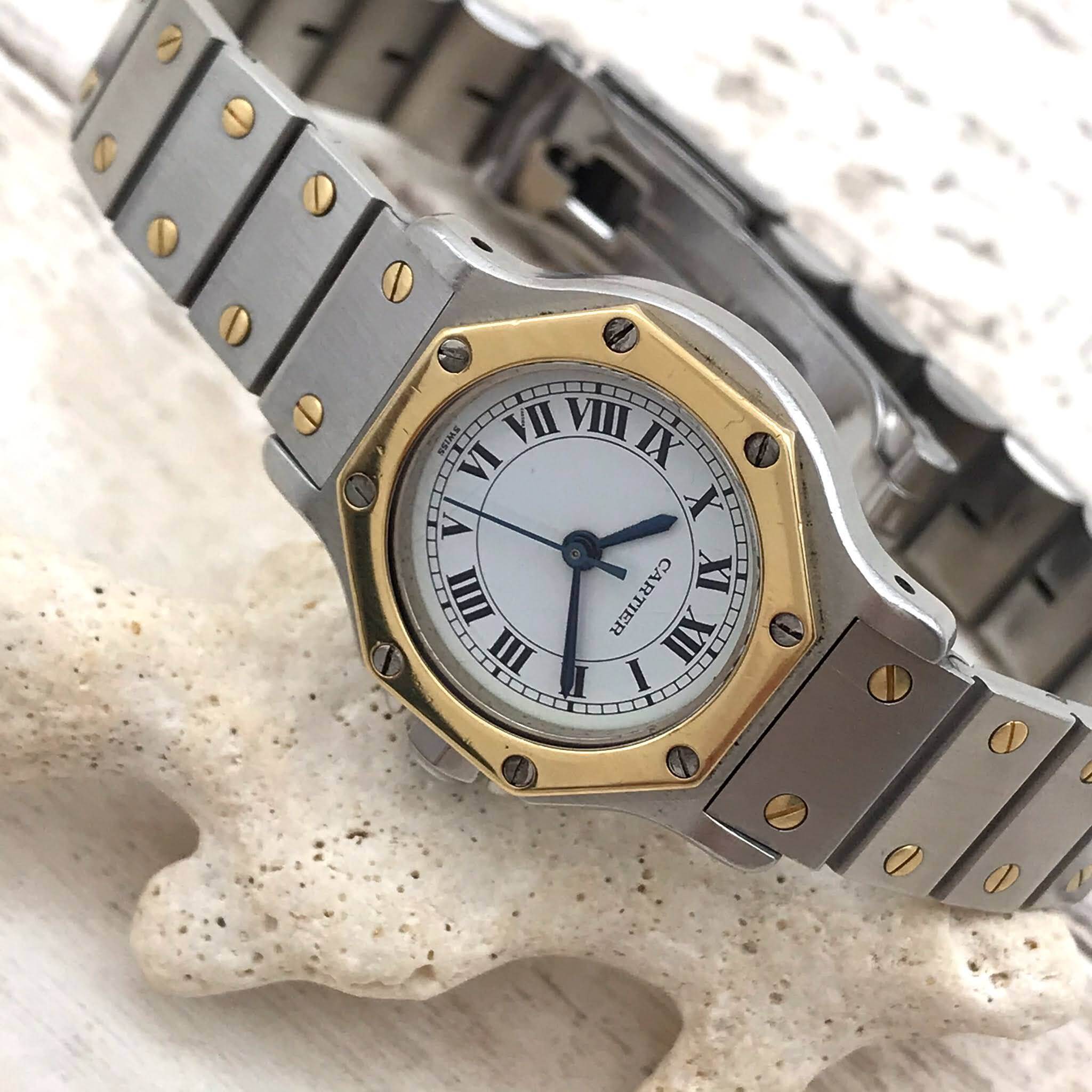 カルティエ　サントスオクタゴン　SM 　動作保証付　点検済　オートマ　レディース腕時計 | Masaco Vintage （マサコ ヴィンテージ  ）腕時計やアクセサリーのお店 powered by BASE