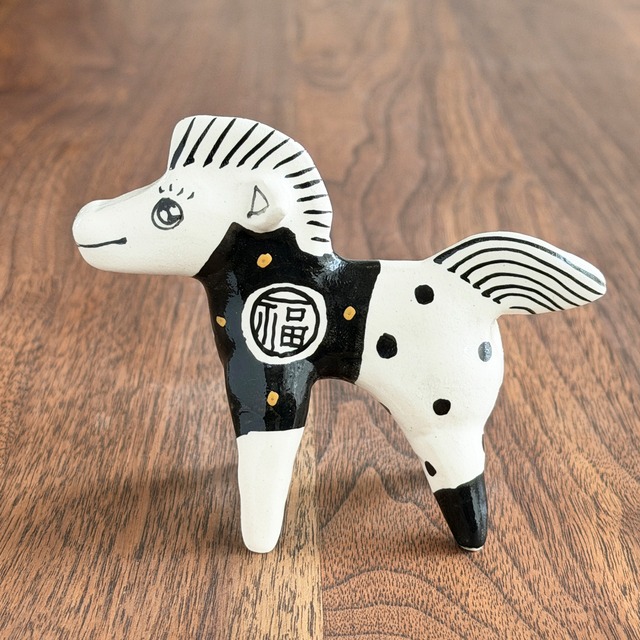 山口祥治　干支フィギュア 午（ウマ）「ウマジャロウ UJ-253」 工房：喜鶴製陶（有田焼）