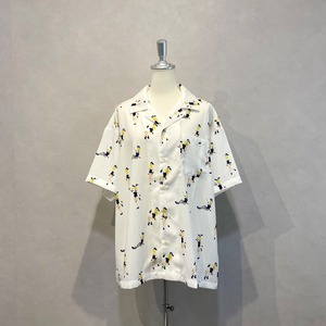 BUNNY GIRL All-over print shirt【ATELANE】