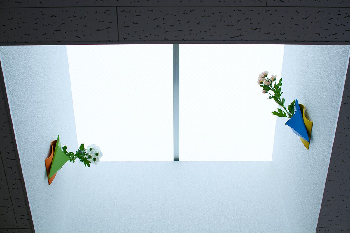 アレッサンドロ・メンディーニの花器。-イエロー×ブルー- | プレイズ