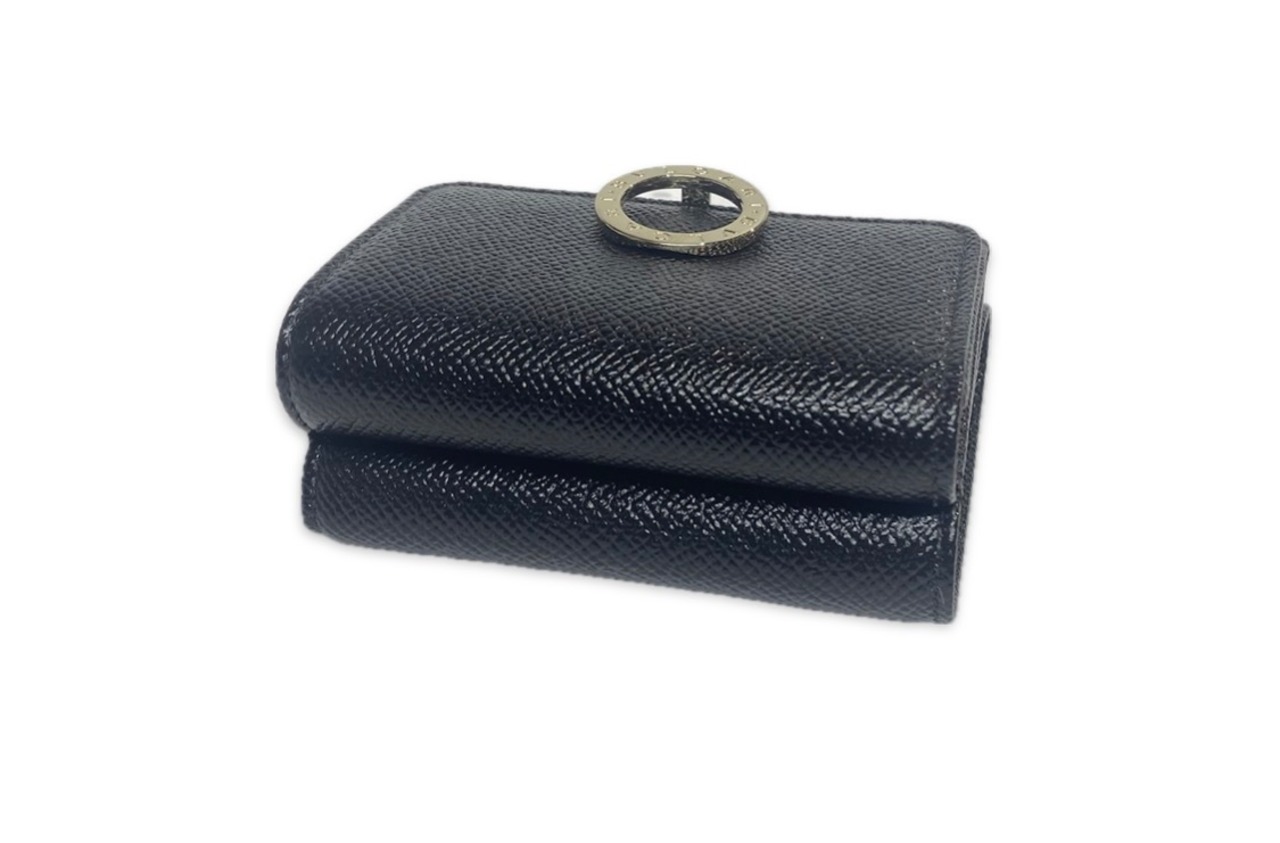 BVLGARI ブルガリ 三つ折り財布 レディース 288648 GRAIN/BLK