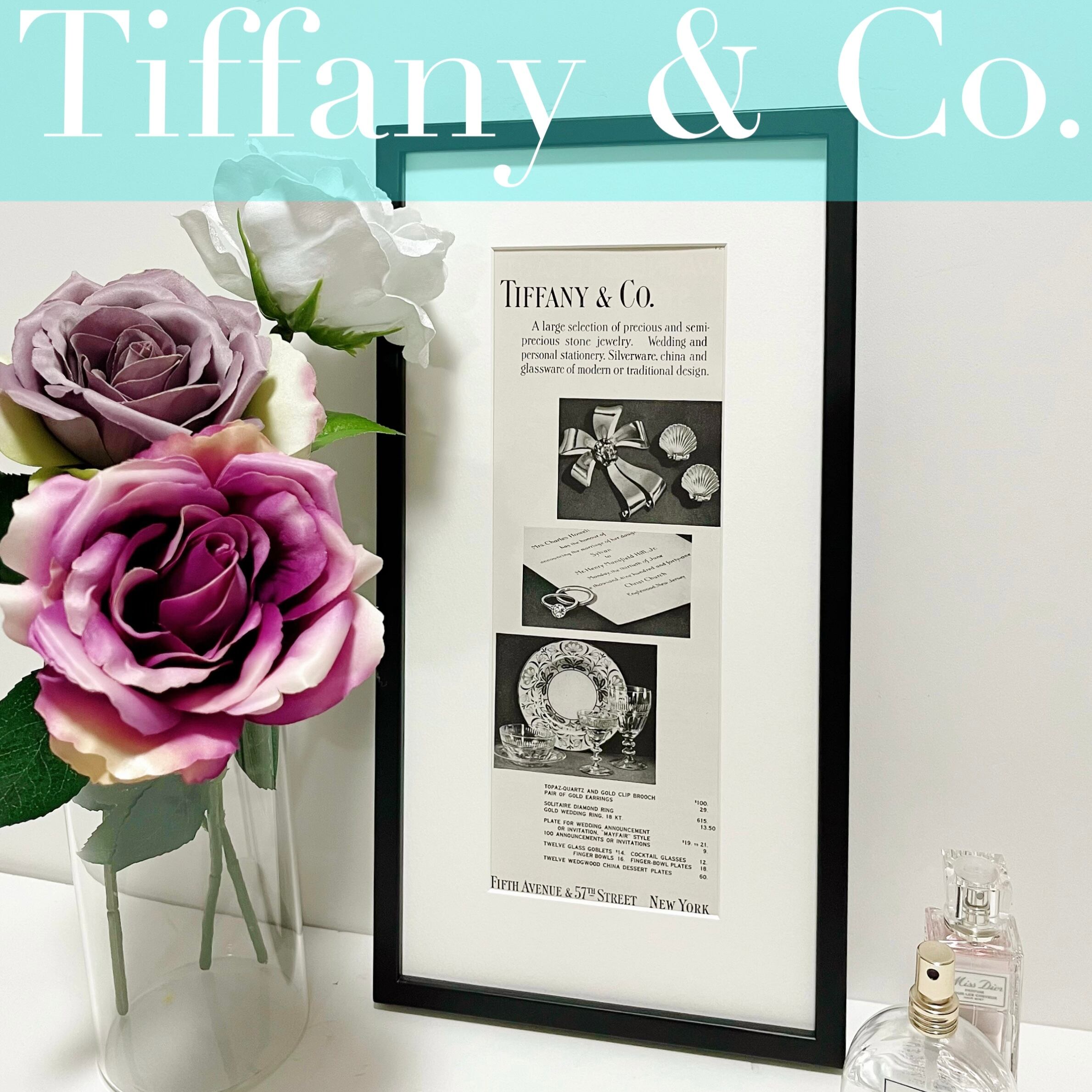 1942 広告＞ Tiffany ティファニー ポスター ヴィンテージ アート