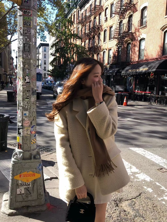 (OUNCE)  lily alpaca half  coat /  3color