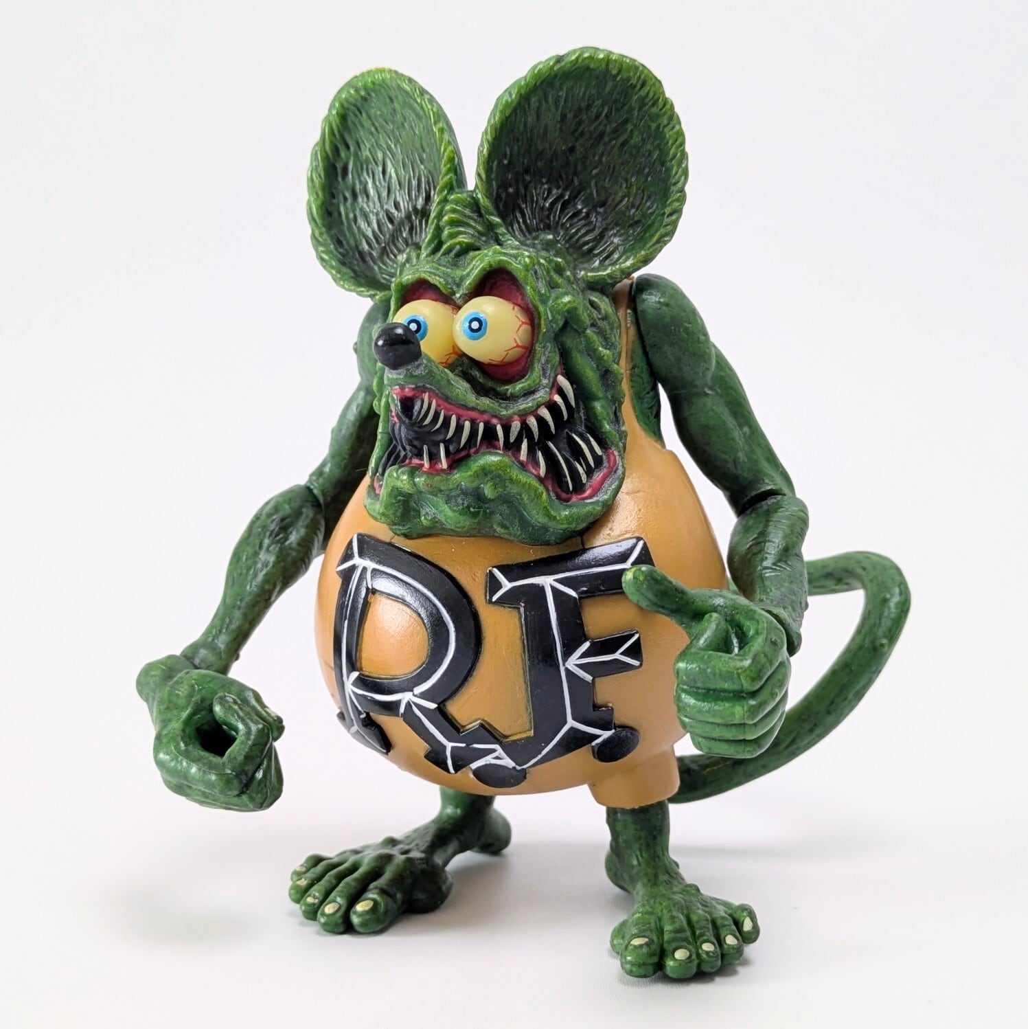 ♧ ⚡️SPECIAL LIMITED⚡️【 Rat Fink ラットフィンク 】 PVCアクションフィギュア / 可動フィギュア / MUSTARD 〚アメリカン雑貨 アメトイ〛