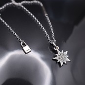 10P STAR #1 NECKLACE with GODSIZE® I.D. TAG / 10ピークススター #1 ネックレス ゴッドサイズ® I.D.タグ