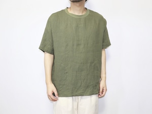 have a good day / S/S LINEN SHIRTS - KHAKI　ハブアグッドデイ / ショートスリーブ リネン シャツ