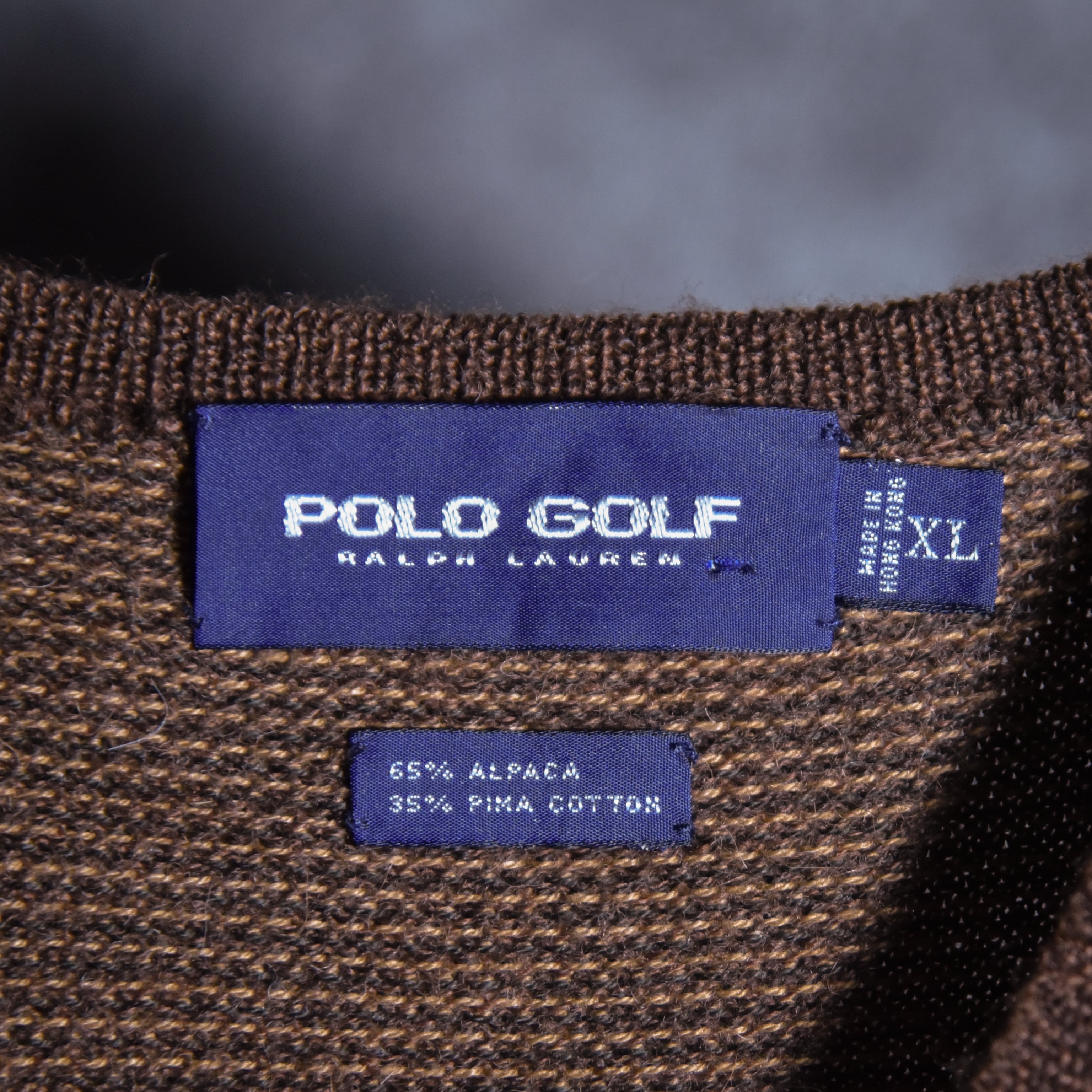 Ralph Lauren POLO GOLF Alpaca Cotton Knit Vest ラルフローレン