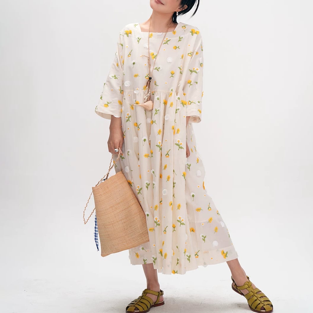 floral long one-piece 14566
