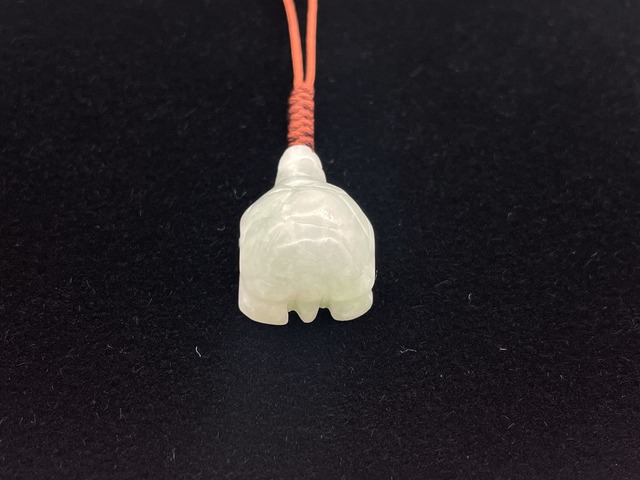 亀型ペンダントトップ素材（本翡翠）
