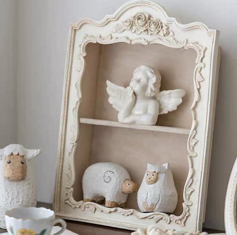 2color antique display rack アンティークデザイン ディスプレイラック