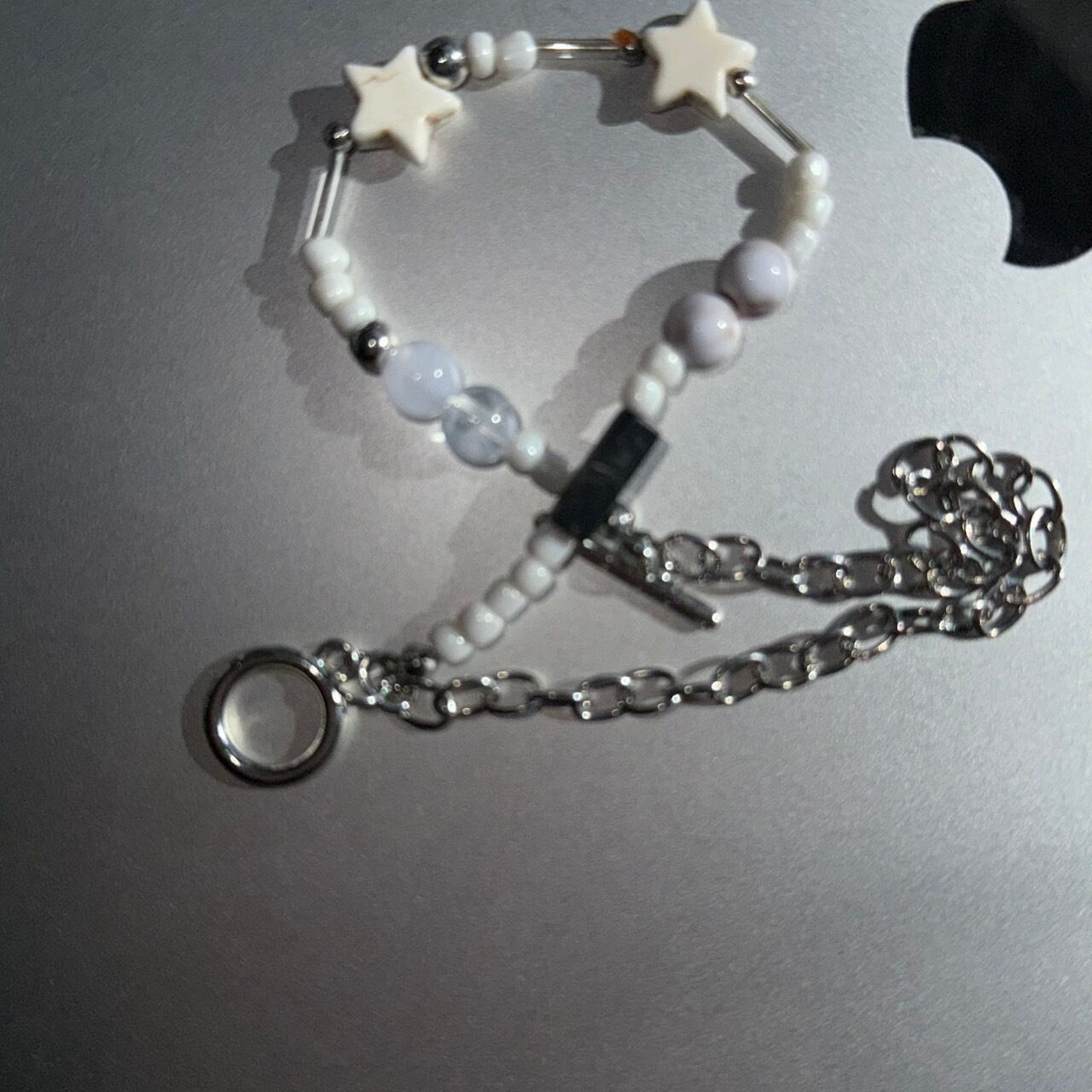 マンテルチェーン星ストーンブレスレット_LN03172