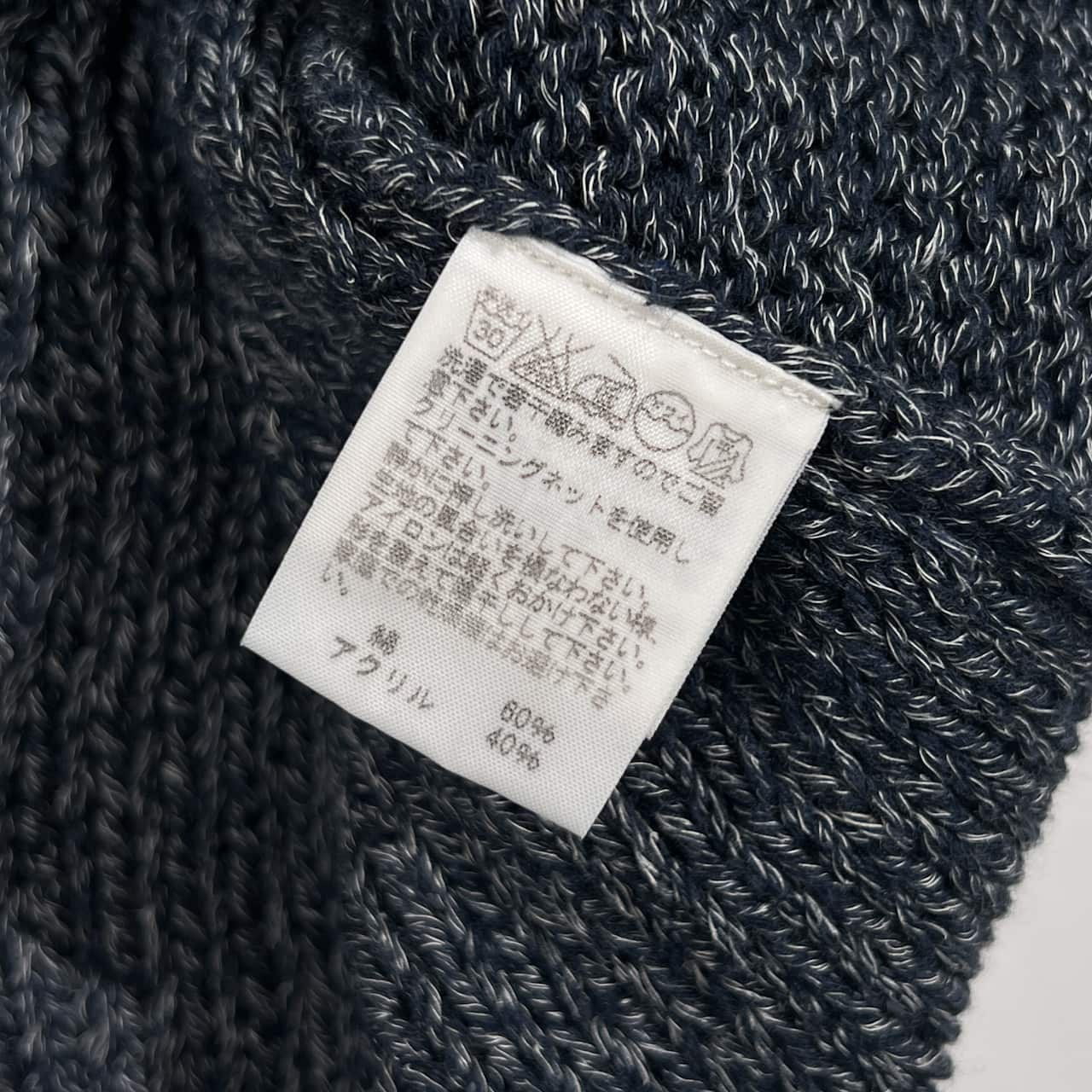 Plantation プランテーション ケーブル編み ノースリーブ チュニック丈 ニット セーター ベスト M/レディース