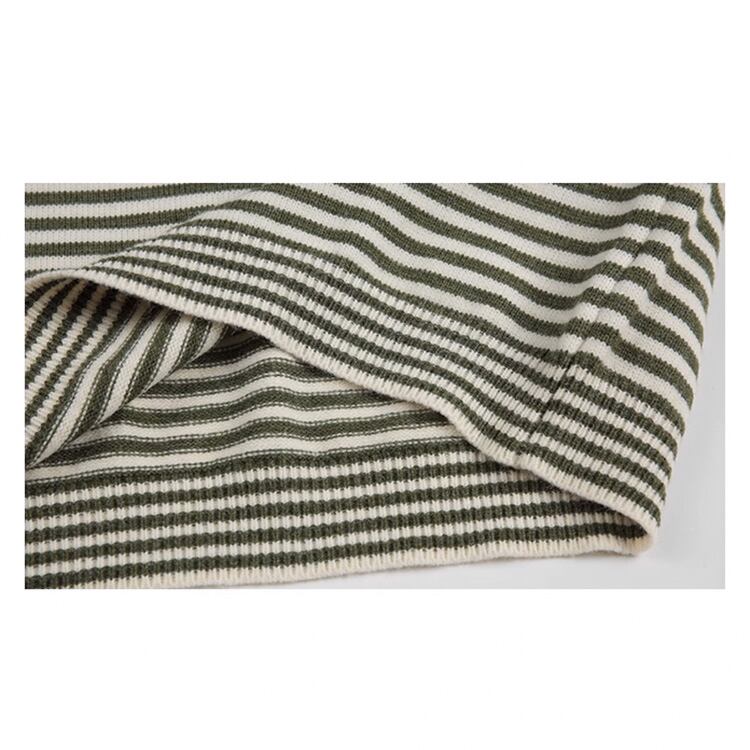 ★RETRO STRIPED LONG SLEEVE SWEATER　　　A0833