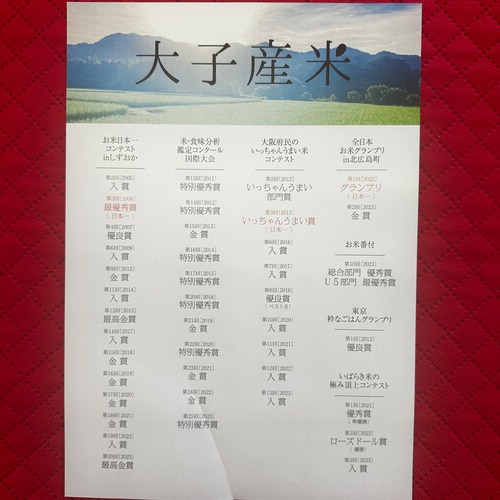 【限定数販売】令和5年米食味分析鑑定コンクール国際大会 特別優秀賞受賞米 歓喜の風5kg daigo iimono